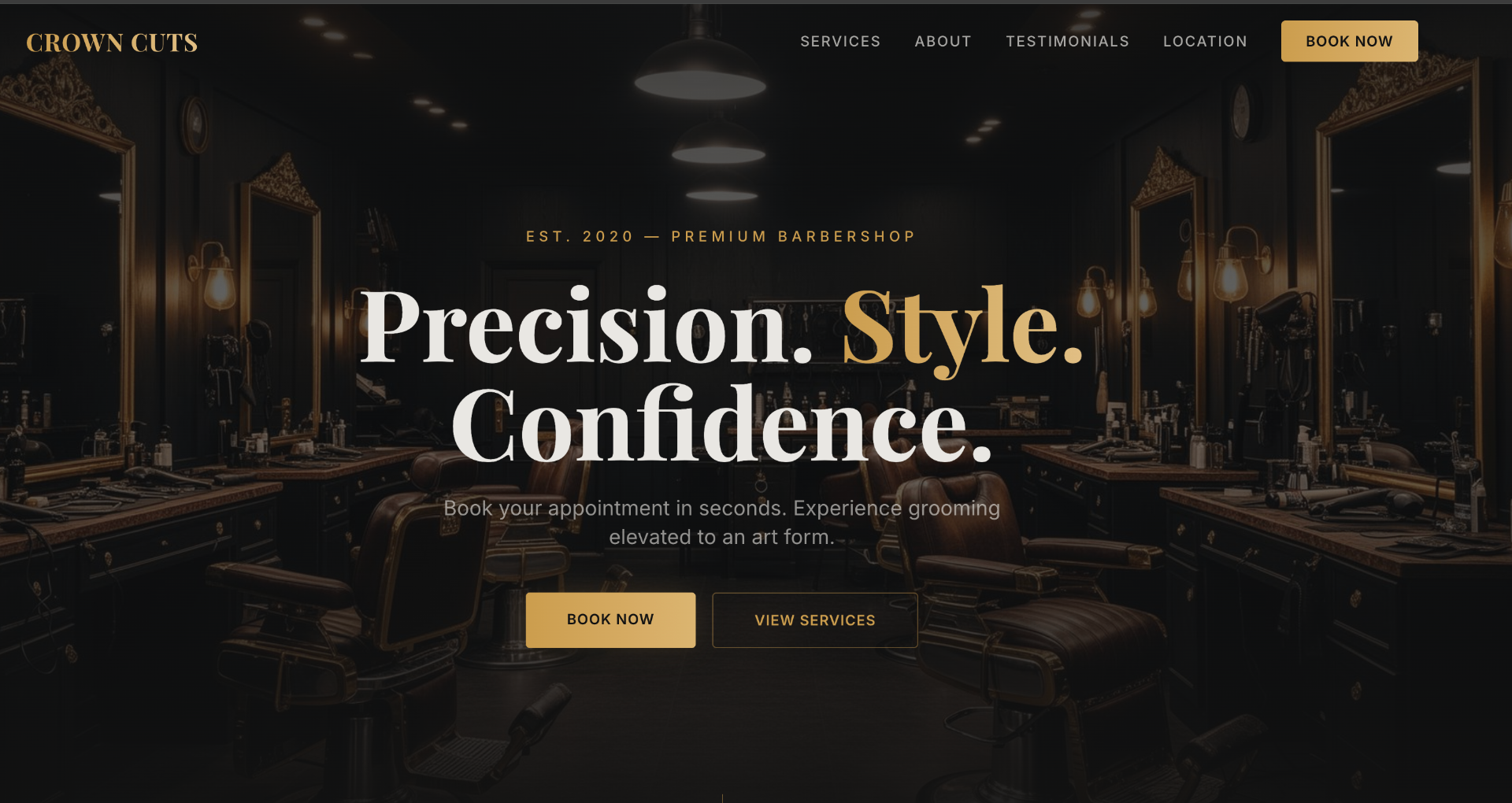 Barber Booking System preview